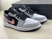 Air Jordan 1 Low Black Grey Pink 553558-062 - 6