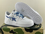 A Bathing Ape Bape Sta Low White ABC Camo Blue - 2