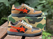 A Bathing Ape Bape SK8 Sta Brown Orange - 3
