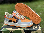 A Bathing Ape Bape Sta Low Grey Orange - 4