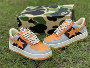 A Bathing Ape Bape Sta Low Grey Orange - 5
