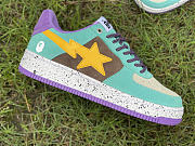A Bathing Ape Bape Sta Teal Brown Yellow Suede - 6