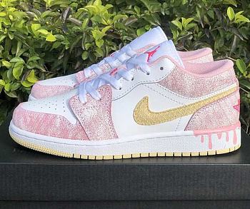 Air Jordan 1 Low GS Paint Drip CW7104-601