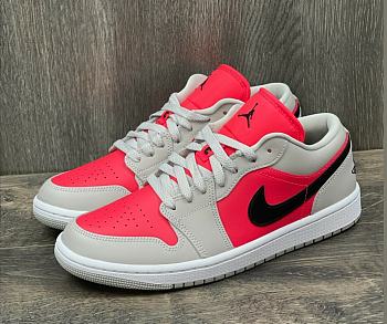 Air Jordan 1 Retro Low Light Iron Ore Siren Red DC0774-060