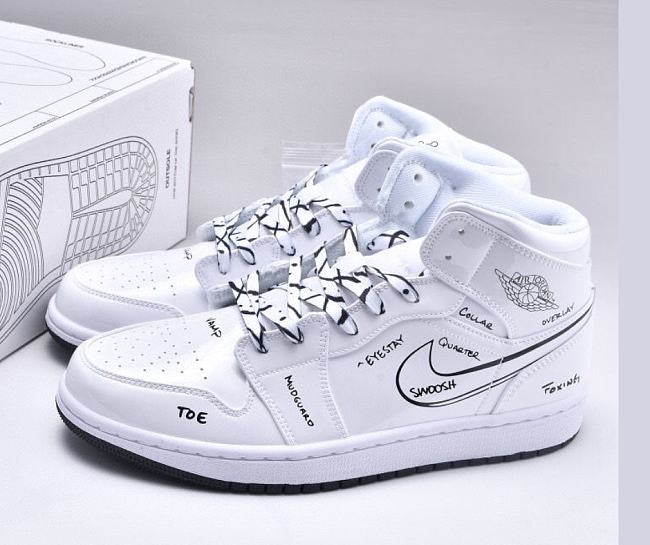 Air Jordan 1 Mid Schematic DQ1864-100 - 1