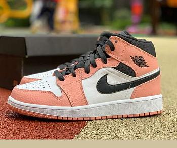 Air Jordan 1 Mid Pink Quartz (GS) 555112-603