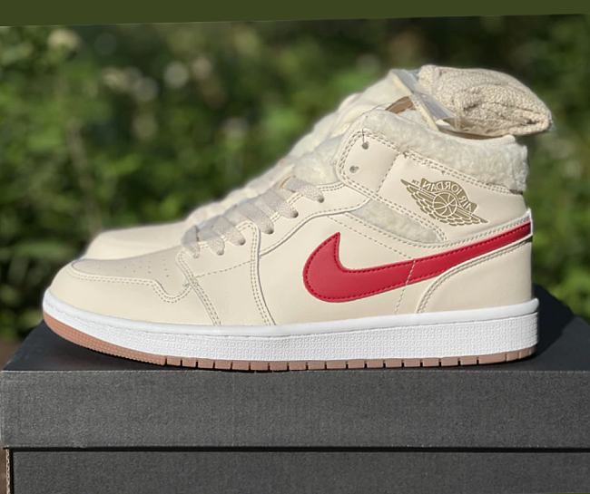 Air Jordan 1 Mid Fleece Pearl White DO2207-264 - 1