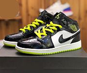 Air Jordan 1 Mid Black Cyber Mystic Green BQ6931-003 - 1