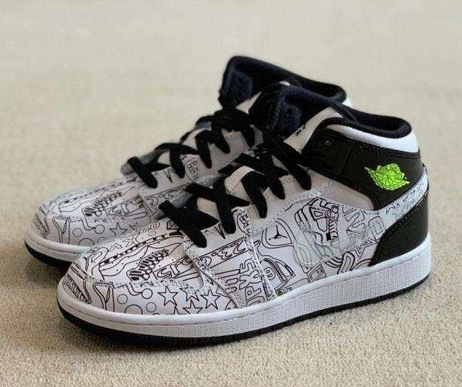 Air Jordan 1 Mid SE DIY DC4099-100 - 1