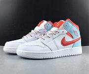 Air Jordan 1 Mid White Topaz Mist 555112-104 - 1