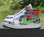 Air Jordan 1 Mid All Over Logos 554724-119 - 1