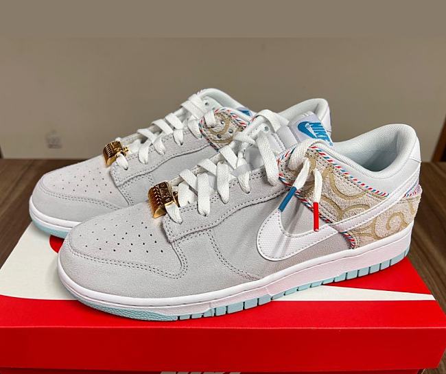 Nike Dunk Low Barbershop Grey DH7614-500 - 1