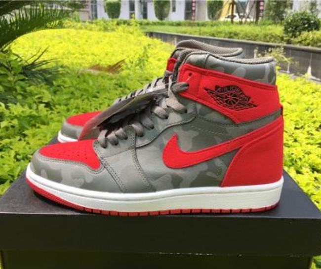 Air Jordan 1 Retro High Camo 3M Bred 822858-032 - 1