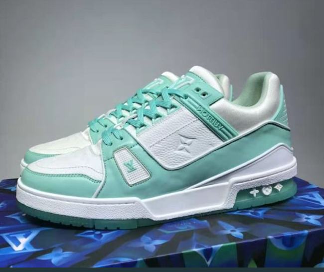 Louis Vuitton LV Trainer Green White 1A8KBS - hishow.ru