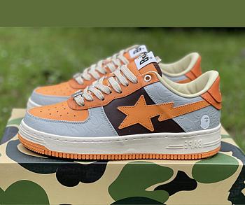 A Bathing Ape Bape Sta Low Grey Orange