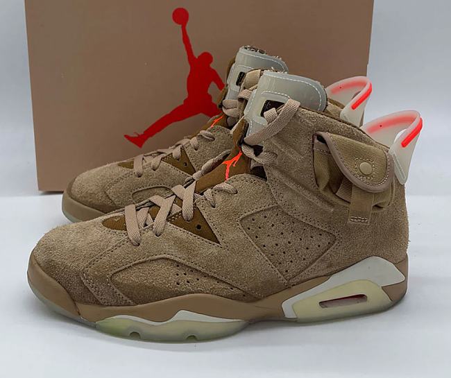 Air Jordan 6 Retro Travis Scott British Khaki DH0690-200 - 1
