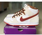Nike SB Dunk High Sail Bright Crimson CV9499-100 - 1