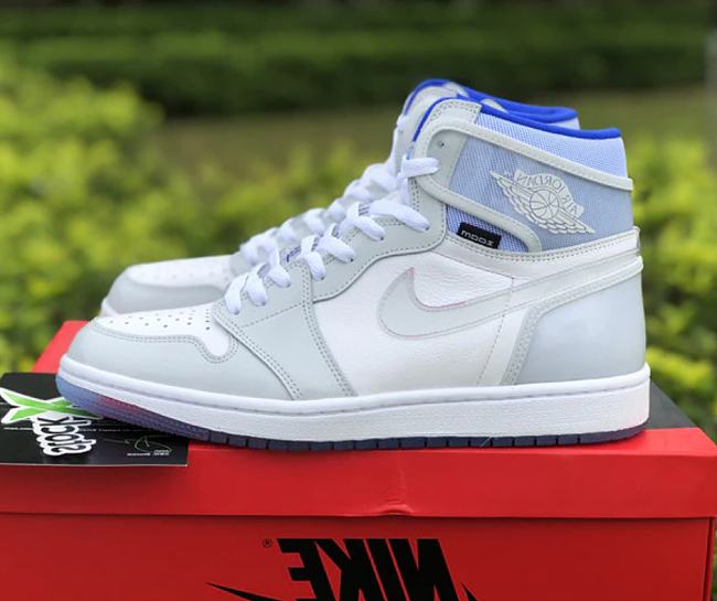 Air Jordan 1 Retro High Zoom White Racer Blue CK6637-104 - 1