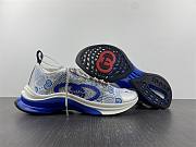 Gucci New Sneakers White Gray Blue 680900 USN10 8485 - 2