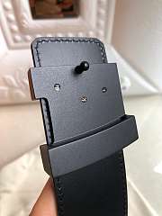 Louis Vuitton Belt Initiales Damier Graphite Black Grey  - 6