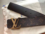 Louis Vuitton Belt Initiales Black Brown - 6
