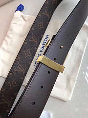Louis Vuitton Belt Initiales Black Brown - 4