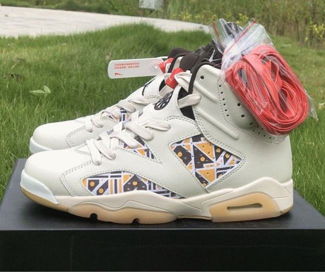 Air Jordan 6 Retro Quai54 Sail Brown CZ4152-100  - 1