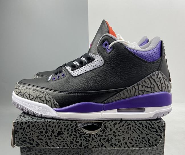 Air Jordan 3 Retro Black Court Purple CT8532-050 - 1