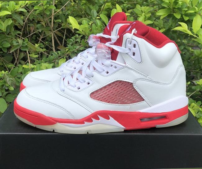  Air Jordan 5 Retro White Pink Red 440892-106 - 1
