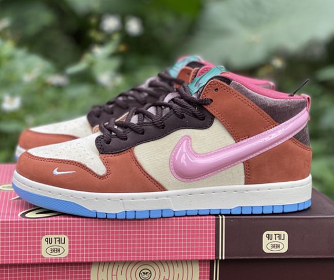 Nike Dunk Mid Social Status Free Lunch Chocolate Milk DJ1173-700 - 1