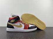 Air Jordan 1 Mid XQ White Black Sport Red DV0576-176 - 2