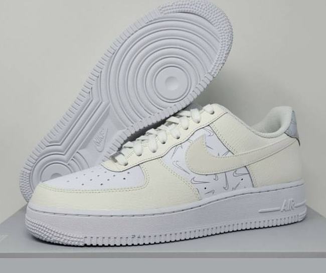 Nike Air Force 1 Low '07 Mini Checks Sail Pure Platinum DR7857-100 - 1