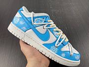 Nike Dunk Low White Blue Cashew Flower DD1503-109 - 6
