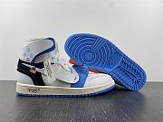 Air Jordan 1 Retro High Off-White University Black and Blue AQ0818-168 - 4
