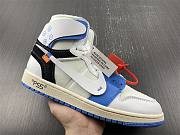 Air Jordan 1 Retro High Off-White University Black and Blue AQ0818-168 - 2