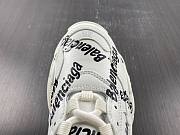 Balenciaga Triple S Logo White Black 53673T W2FAB 9010 - 4