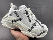 Balenciaga Triple S Logo White Black 53673T W2FAB 9010 - 2