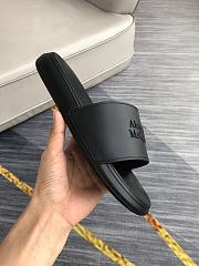 Alexander McQueen Logo Pool Slides Black - 6