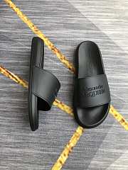 Alexander McQueen Logo Pool Slides Black - 5