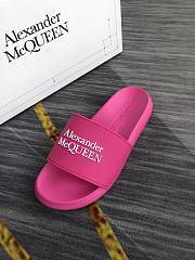Alexander McQueen Logo Pool Slides Pink - 2