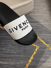Givenchy Paris Signature Slides Black White - 6