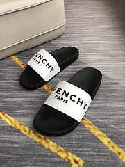 Givenchy Paris Signature Slides Black White - 5