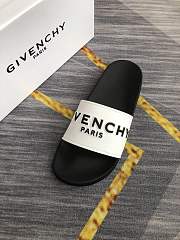 Givenchy Paris Signature Slides Black White - 2