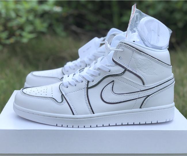 Air Jordan 1 Mid Iridescent Reflective White CK6587-100 - 1