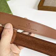 Gucci Blondie Belt Dark Brown Suede 690557 CA00G 2539 - 3