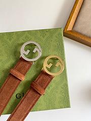 Gucci Blondie Belt Dark Brown Suede 690557 CA00G 2539 - 2