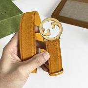 Gucci Blondie Belt Light Brown Suede 690557 CA00G 8351 - 5
