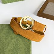 Gucci Blondie Belt Light Brown Suede 690557 CA00G 8351 - 3
