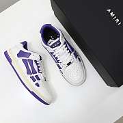 AMIRI Skel Top Low White Purple White PS22MFS003-196 - 4
