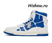 AMIRI Skel Panelled High Top White Blue MFS002123 - 1